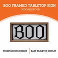 thumbnail image 3 of Boo Framed Tabletop Sign Decoration, Black and White, 10" x 5", Halloween by Way To Celebrate, 3 of 6
