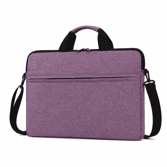 VORALYN Laptop Bag 15.6 inch Waterproof Computer Bag for Men Women Shockproof Protective Travel Computer Case with Trolley Belt Purple