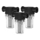 thumbnail image 1 of Uxcell 3-Pack Filtro de Bomba de Agua con Malla de 100 de Acero Inoxidable, Filtro en Línea de 1/2 Pulgada NPT Femenino [Negro], 1 of 1