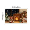 thumbnail image 4 of Embroidery Christmas Outdoor Rugs Christmas Decor Doormat, Cozy Holiday Welcome Mats, Outdoor Covered Area Carpet Mats, Mantel & Cat Design Farmhouse Entryway Doormat, 4 of 6