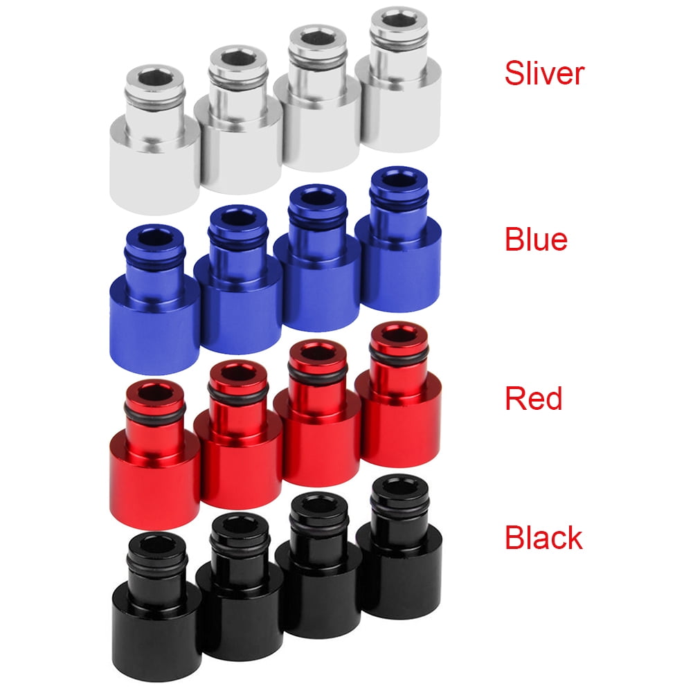 4pcs Fuel Injector Extender Kit Fuel Injector Spacers Externders for RDX Injectors for B16 B18 D16Z D16Y Blue Fuel Injector Adapters