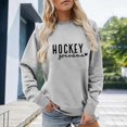 thumbnail image 2 of Hockey Grandma Sweatshirt for Women Casual Letter Printed Crewneck Pullover Tops Sweater Long Sleeve Game Day Workout Shirts Gift for Grandma 2025 Grey XL, 2 of 4