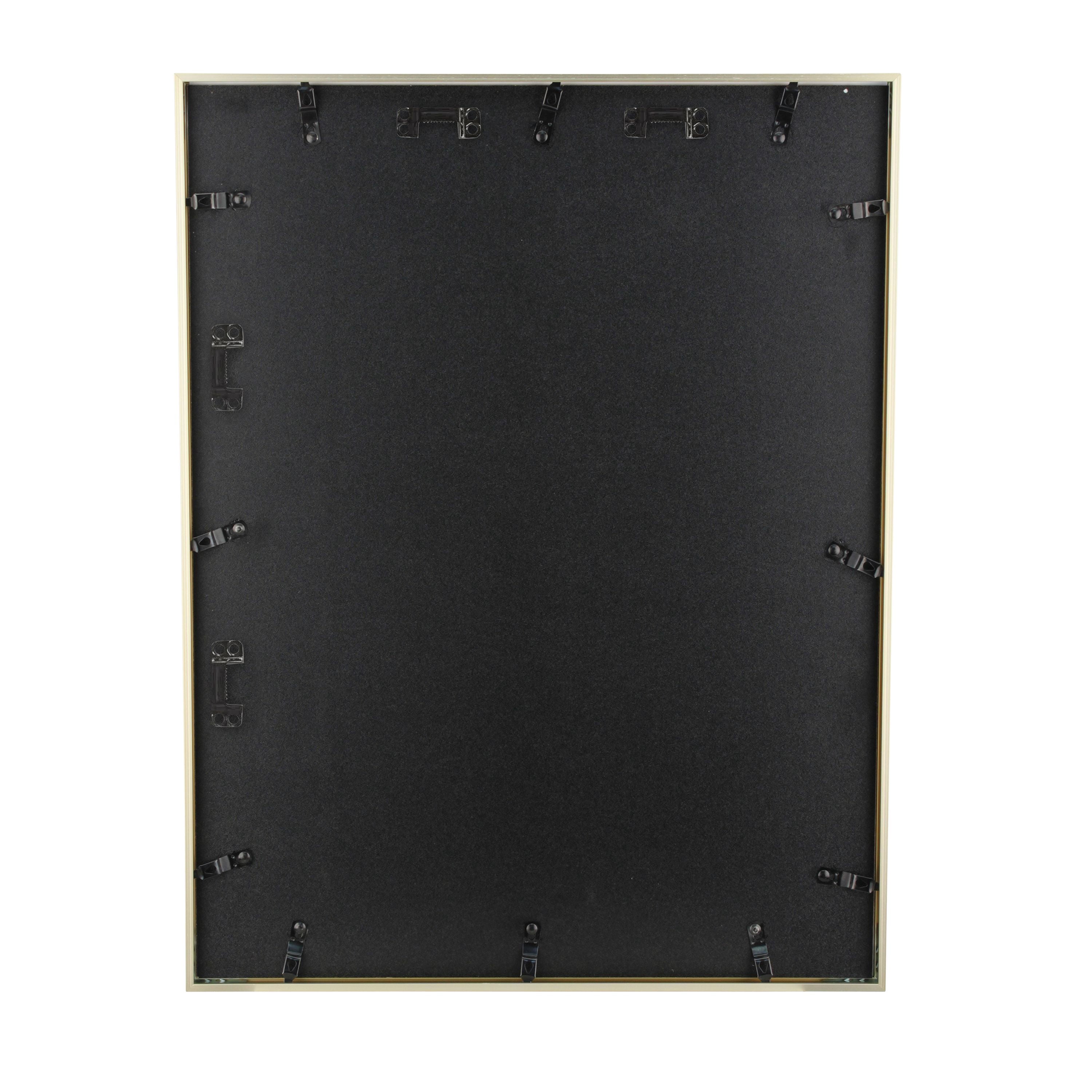 Better Homes & Gardens 14x18 Matted to 8x10 Metal Gallery Wall Picture Frame, Gold, Non Glare