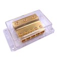 thumbnail image 4 of maskred Car Audio Power Terminal Block Stereo Junction Box Distribution Boxes Automotive Automobile Repair Upgrade Accessories Brass, 4 of 6