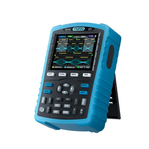 Kenally Generador de multímetro de osciloscopio Digital de fósforo de mano 2 en 1 profesional 180MHz -3DB 20Mhz generador de señal Medidores de medidas dimensionales ruso