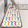 thumbnail image 2 of Kitchen Rugs Sets Of 2,Colorful Funny Dachshund Anti Fatigue Kitchen Mat Rugs Non Slip Washable,Decorative Kitchen Floor Mats for Kitchen,Sink,Laundry,17"x47"+17"x47", 2 of 5
