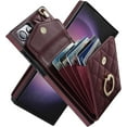 thumbnail image 1 of HCTian for Samsung S23 Plus Lanyard Leather Wallet Card Phone Case Ring Cover, 1 of 7