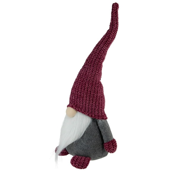 Northlight 18" Purple and Gray Standing Gnome Christmas Decoration