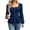 Navy, variant on Tops for Women Square Neck Peplum Shirts Long Sleeve Puff Cuff Solid Casual Slim Fitted Fashion Daily Dressy Blouses