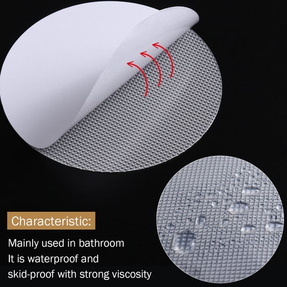 REOFLYUP 30Pcs Non Slip Bathtub Stickers White Self Adhesive Shower Grip Stickers for Tub Safety