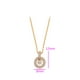 thumbnail image 2 of Collar y Dije para Dama con Cristales Swarovski Oro 14K Lam dorado Unitalla, 2 of 8