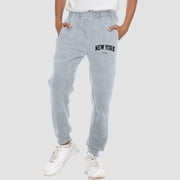 Boys Size 12 Pants Boys Fleece Pants Boys Fleece Athletic Sweatpants Kids Active Jogger Pants Running Jogging Pants with Pockets Light Gray 10-12 Years