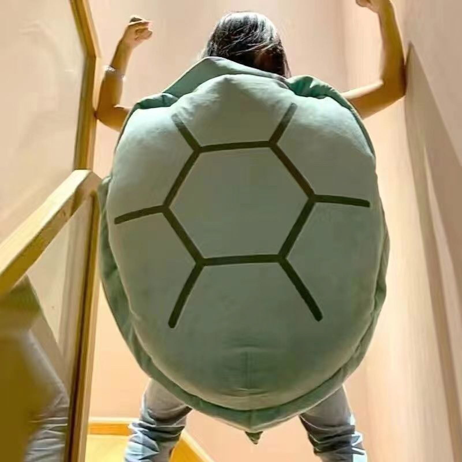 80cm Wearable Turtle Tortoise Stuffed Animal Turtle Dress Up For Adult Toddler Pillowcase Boy Pillowcase with Zipper Closure Pillowcases Satin 1 Silk Pillowcase for Hair And in The Dark Pillowcase