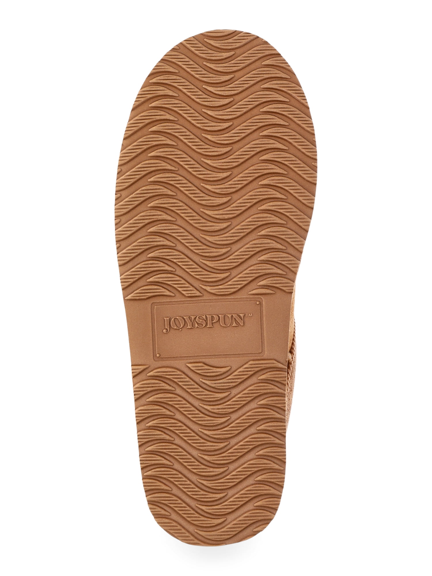 Joyspun Women's Ultra Short Faux Suede Platform Clog Slippers