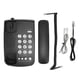 thumbnail image 1 of Hands-free corded phone, flash function, clear sound, last number redial, mute button, wall mount, desk landline phone, black, 1 of 4