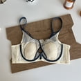 thumbnail image 3 of Sexy Full Coverage bras for women soft underwire lace Hook And Loop Push-Up Soft  Everyday Bras, 3 of 5