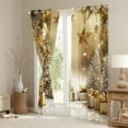 thumbnail image 3 of Castle Fairy Xmas Tree Black Out Curtains for Kids Children Boys Girls,Merry Christmas Curtains Pack Of 2 (42X63 Each),Happy New Year Bedroom Curtains,Super Cozy Room Decor, 3 of 6