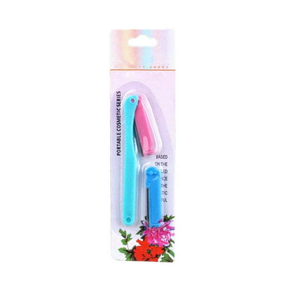 Women Facial Face Hair Removing Razor Shaver Eyebrow Eyebrow Trimmers Folding Replaceable Shaver Random Color