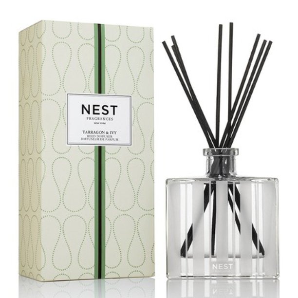 Nest Aromatherapy Reed Diffusers Glass Jar Tarragon and Ivy Fragrance