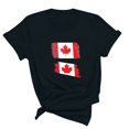 thumbnail image 3 of FAIWAD T-Shirt d'Été pour Femmes de la Fête du Canada, Léger, à Manches Courtes, Col Rond, T-Shirts Hauts, Imprimé Graphique, Blouses de Détente Basiques, 3 of 3