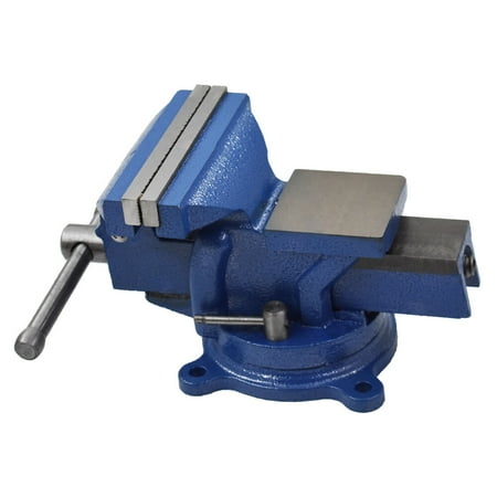 

Bench Vise Table Top Clamp Press Locking Swivel Base Heavy-Duty 4 Blue