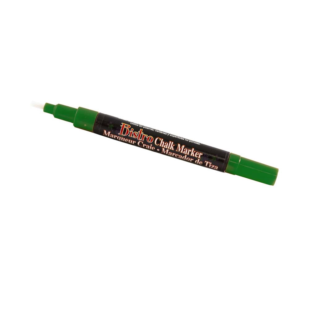 Marvy Uchida Fine Point Chalk Markers, Green, 2/Pack