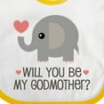 thumbnail image 4 of Inktastic Will You Be My Godmother Boys or Girls Baby Bib, 4 of 4