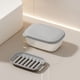thumbnail image 4 of Jabonera de viaje con tapa, de doble capa, con drenaje, ideal para viajes de negocios y viajes. Caja de plástico para guardar jabón., 4 of 6