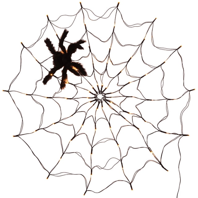 Luces de telaraña de Halloween, luces de telaraña al aire libre para decoraciones de Halloween Vhermosa CPB-CJZ68-2
