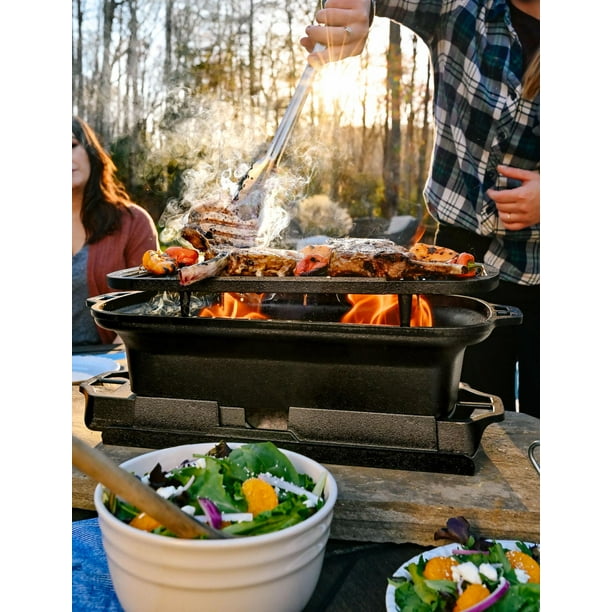 Lodge sportsman 2025 grill walmart