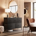 thumbnail image 3 of Dresser for Bedroom with 5 Drawers, Long Storage Tower Organizer Unit, Fabric Dresser, Storage Drawer Unit with Fabric Bins for Closet, Hallway，26.57"Hight, 3 of 15