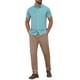 thumbnail image 2 of CAMISAS DE NEGOCIO DE MANGA CORTA DE COLOR SÓLIDO PARA HOMBRES CON CUELLO PUNTA Y BOTONES XL AZUL, 2 of 6