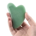 thumbnail image 3 of Labymos Scraping Plate Natural Jade Set Heart Shaped Crystal Double End Roller Facial Massage For, 3 of 8