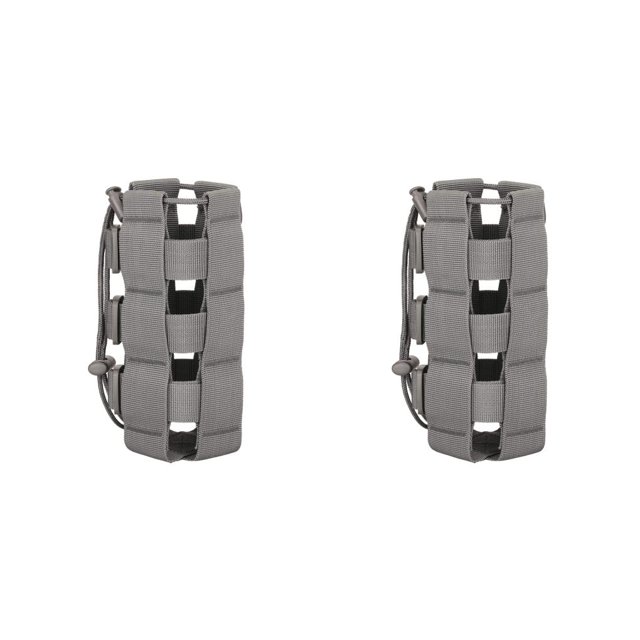 Wosthever Bolsa portahervidores Bolsa con cordón Bolsa para botella de agua Kits de viaje Senderismo Ciclismo Mejorado Gran capacidad Gris Gris 2Conjunto