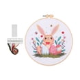 thumbnail image 1 of zhangmingg Easter Embroidery Kit for Beginners Complete Needlepoint Craft Set with Threads and Step-by-Step Instructions, 1 of 5