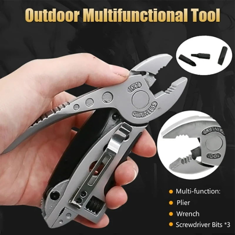 Multifuntion Spanner Wrench Gear Cutter Pliers Screwdriver Outdoor SurvivLOTM 