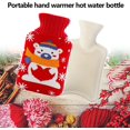 thumbnail image 5 of Botella de agua caliente caliente Botella de agua caliente grande de 2 l de gran capacidad Bolso caliente con tapa Bolsa de agua caliente llena de agua de goma de boca ancha Botella de agua caliente con tapa (Rojo) esquí esquí Gafas de esquí, 5 of 5