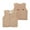 Khaki, variant on Toddler Baby Fleece Vest Cute Cartoon emo Embroidery Sleeveless V-Neck Waistcoat Soft Comfy Fall Winter Thickened Outerwear