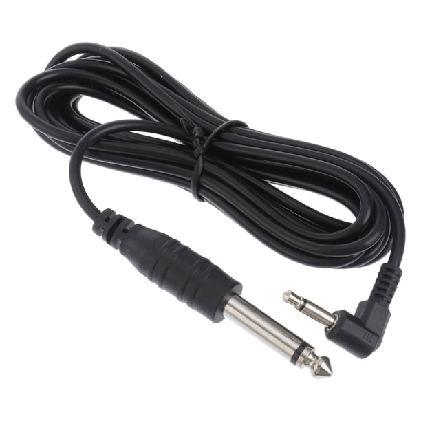 3 metros 3.5 mm 1/4 "macho a 6.35 mm 1/8" Cable de audio macho Adaptador Jack para mezclador amplificador guitarra eléctrica órgano bajo