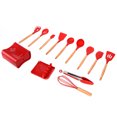thumbnail image 1 of Juego de utensilios de cocina de silicona, 13 piezas, cuchara de silicona, espátula, utensilios de cocina de silicona, diseño de última generación, 1 of 12
