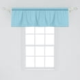 thumbnail image 2 of Ambesonne Blue Window Valance, Soft Spiraling Waves Pattern, 54" X 18", White, 2 of 3