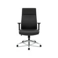thumbnail image 6 of Define Executive High-Back Leather Chair Supports up to 250 lbs., Black Seat/Black Back, Polished Chrome Base, 6 of 6