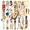 3A, variant on vintage Bookmark Theme Stickers, Waterproof Bookmark Theme Sticker for Water Bottle Laptop Phone Cases Planner Skateboard Luggage Helmet Party Favor Decor, Ideal for Adults Teens Teacher Rewards