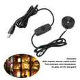 thumbnail image 3 of 2PCS LED Spot Lights, 5V USB Plug in Mini Spotlight Jewelry Showcase Display Lighting Fixture with 4.2ft Cable, Dimmable Indoor Picture Lights Art Lights  for Display Case Jewelry, 3 of 7