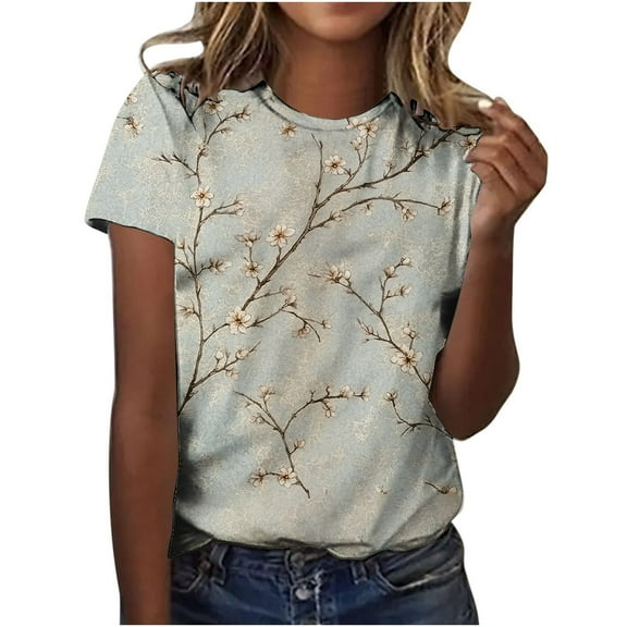 Lumivie Womens Summer Tops Dressy Casual Cotton Fitted Tshirts Shirts For Women Pack White Blouses For Women Dressy Casual Lace T Shirts For Women Graphic Vintage