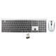 thumbnail image 1 of Teclado y mouse inalámbricos 2.4G Teclado de tamaño completo de 108 teclas y mouse ergonómico de alta sensibilidad para Windows para computadora portátil Gris metálico, 1 of 5