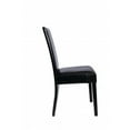 thumbnail image 3 of vidaXL 2/4x Dining Chairs Faux Leather Kitchen Dinner Seating Black/Dark Brown, 3 of 12