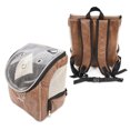 thumbnail image 2 of Sac à Dos pour Chiens et Chats Approuvé par les Compagnies Aériennes - Imperméable, Résistant aux Taches, Sac à Dos de Randonnée pour Chiens avec Couverture en Filet, Ceinture - LATTE, 2 of 7