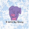 thumbnail image 4 of Inktastic I Love My Sissy Elephant Purple Pink Boys or Girls Baby Bodysuit, 4 of 5