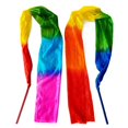 thumbnail image 2 of 1.5m/2m Dance Streamer Gymnastics Belly Dance Real Silk Ribbon Throw Streamer With Rod, 2 of 7